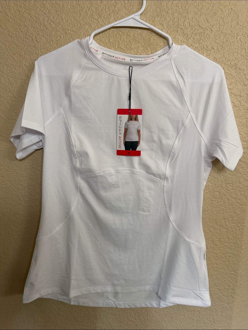 Spyder White Short Sleeve Performance Tee